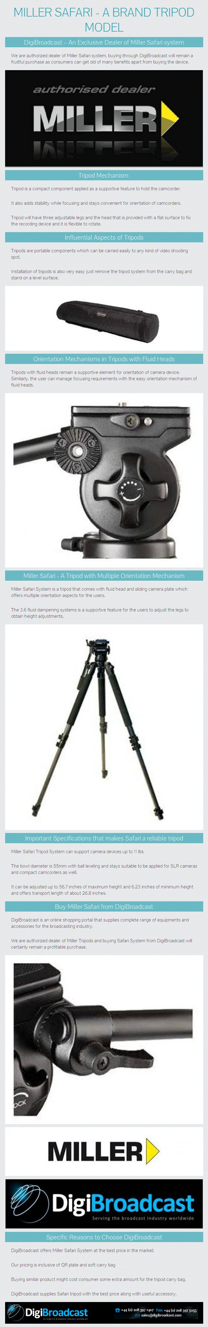 Miller Safari - A Brand Tripod Model from www.digibroadcast.com