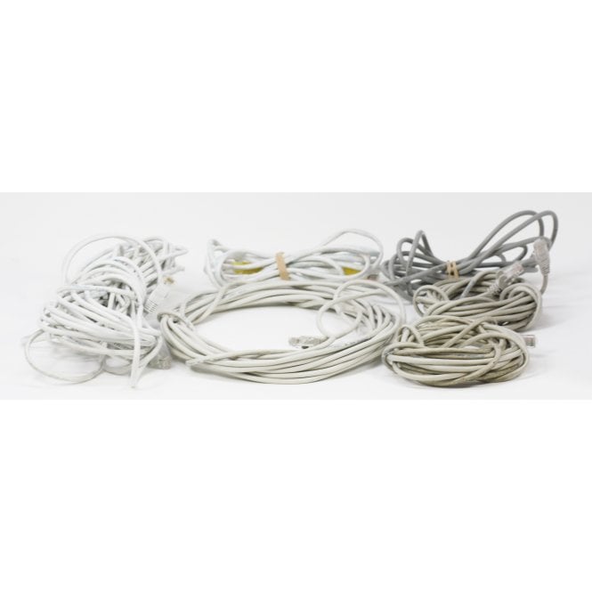 6x Ethernet RJ45 bundle - 15m, 10m, 5m, 5m, 3m, 3m, used