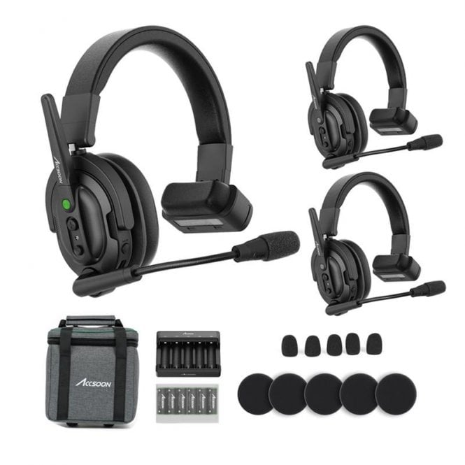 Accsoon CoMo Wireless Intercom System - 1 Host 2 Remote
