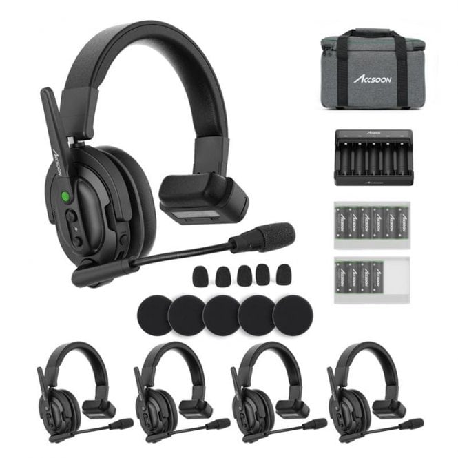 Accsoon CoMo Wireless Intercom System - 1 Host 4 Remote