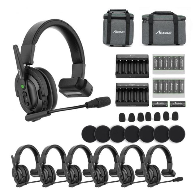 Accsoon CoMo Wireless Intercom System - 1 Host 6 Remote