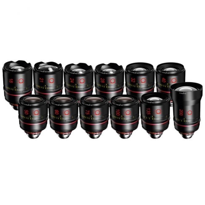 Angenieux , Optimo Prime 12-Lens Set - 18/21/24/28/32/40/50/60/75/100/135/200mm (PL)