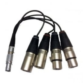 Replacement LEMO Type to XLR Breakout Cable for Shogun