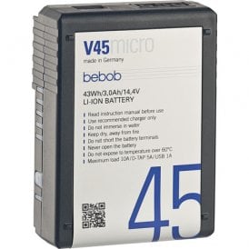 Bebob V45MICRO 14.4V, 43Wh V-Mount Li-Ion Battery
