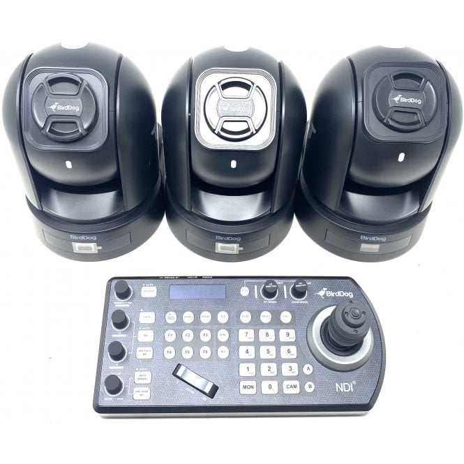 BirdDog  Eyes P240 NDI PTZ Camera x3 +  PTZ Keyboard Controller,Used
