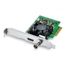 BMD-BDLKMINIMON4K Low profile PCIe playback card featuring 6G-SDI and HDMI 2.0a for all formats up to 2160p30, including HDR