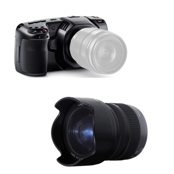 Blackmagic BMD-CINECAMPOCHDMFT4K Pocket Cinema Camera  4K package A