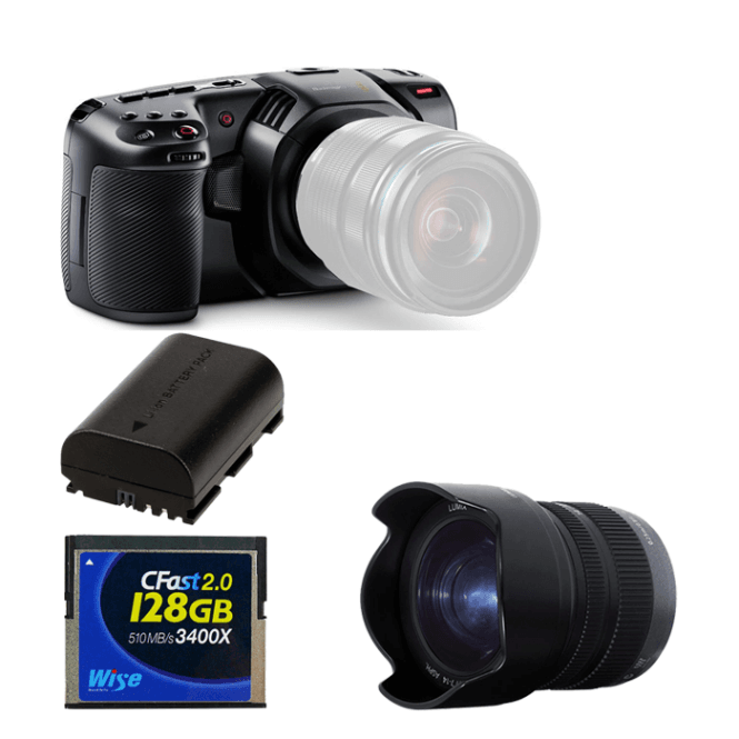 Blackmagic BMD-CINECAMPOCHDMFT4K Pocket Cinema Camera  4K package D