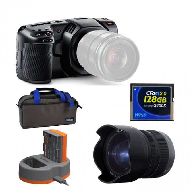 Blackmagic BMD-CINECAMPOCHDMFT4K Pocket Cinema Camera 4K package F