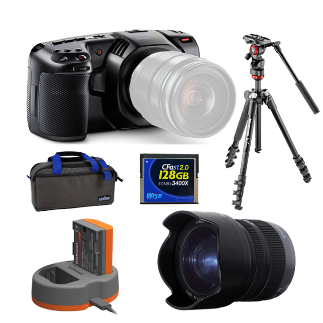 Blackmagic BMD-CINECAMPOCHDMFT4K Pocket Cinema Camera 4K Package G