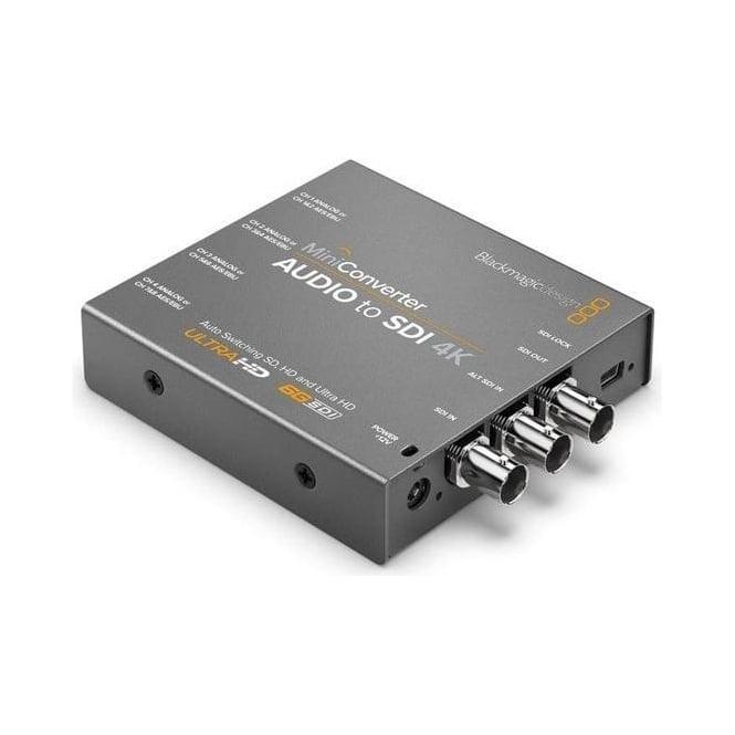 Blackmagic BMD-CONVMCAUDS4K SD/HD/3G-SDI audio embedder from 8 ch AES/EBU or 4 ch analog audio