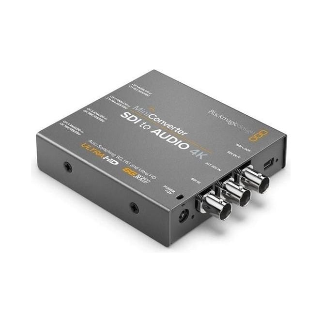 Blackmagic BMD-CONVMCSAUD4K SD/HD/3G-SDI audio de embedder to 8 ch AES/EBU or 4 ch analogue audio