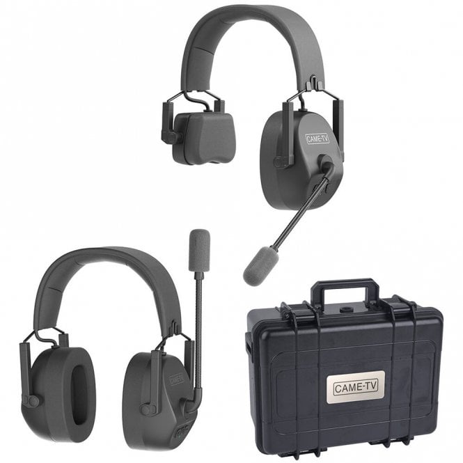 CAME-TV 1S-1D-EU KUMINIK8 Duplex Digital Wireless Headset with Hardcase - Mixed 2 Pack