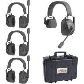 1S-3D-EU KUMINIK8 Duplex Digital Wireless Headset with Hardcase - Mixed 4 Pack