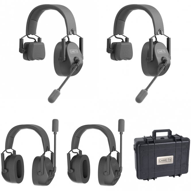 CAME-TV 2S-2D-EU KUMINIK8 Duplex Digital Wireless Headset with Hardcase - Mixed 4 Pack