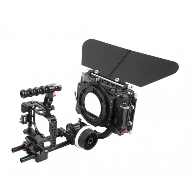 CAME-TV A7S2-PACK Protective Cage Plus For A7S2 & A7R2 Camera With Mattebox Follow Focus
