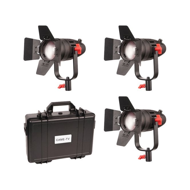 CAME-TV B-30S-3KIT 3 Pcs Boltzen 30w Fresnel Fanless Focusable LED Bi-Color Kit