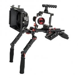 BMPCC2-A5KIT Shoulder Rig Mattebox A B Follow Focus 15mm Rod For Blackmagic Pocket Camera