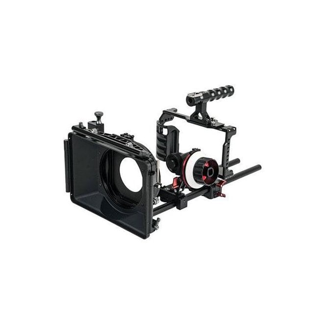 CAME-TV BMPCC2-B3KIT Rig Mattebox A B Follow Focus 15mm Rod For Blackmagic Pocket Cinema Camera