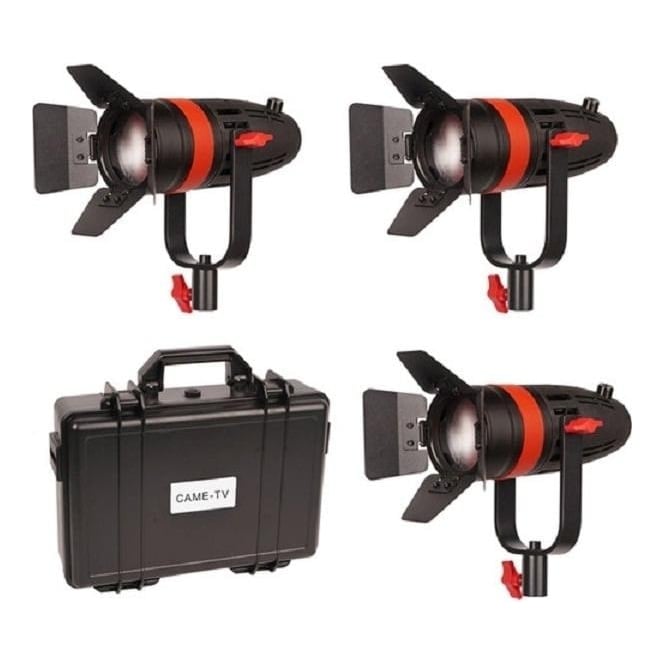 CAME-TV Boltzen 55W Focusable LED Fresnel 3-Light Kit
