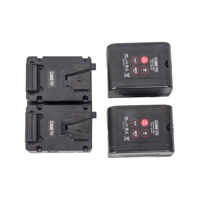 CAME-TV   dual v mount battery plate with 2 MINI-99 battery