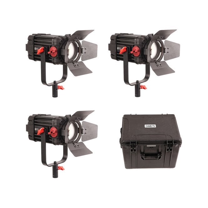 CAME-TV F-100S-3KIT 3 Pcs Boltzen 100w Fresnel Focusable LED Bi-Color Kit