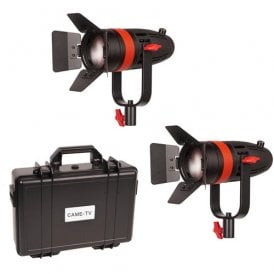 F-55S-2KIT 2 Pcs Boltzen 55w Fresnel Fanless Focusable LED Bi-Color Light Kit