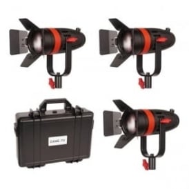 F-55S-3KIT 3 Pcs Boltzen 55w Fresnel Focusable LED B-Color Kit