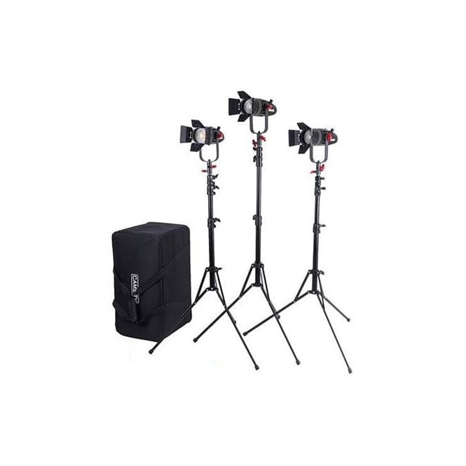 CAME-TV F-55W-3STD 3 Pcs Boltzen 55w Fresnel Focusable LED Daylight Package