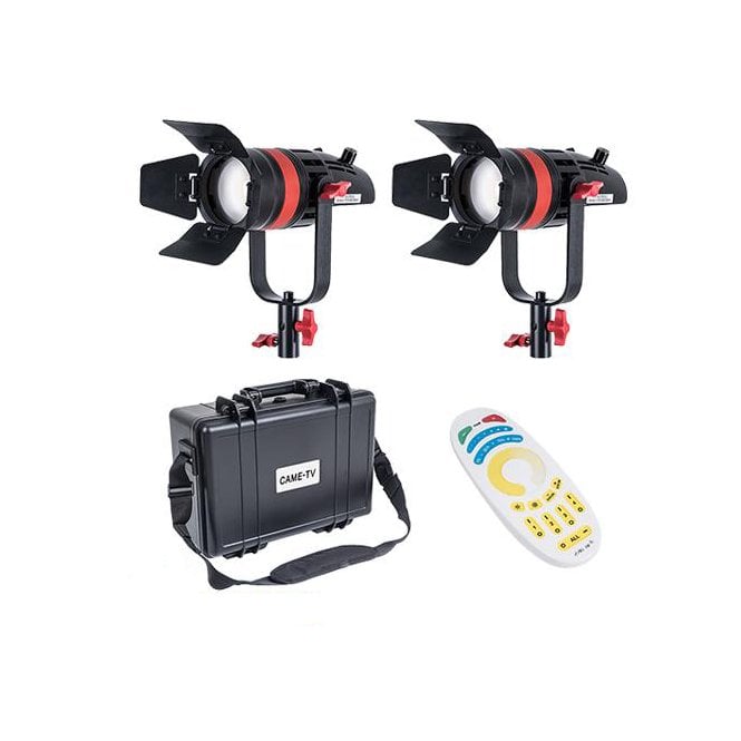 CAME-TV Fresnel Focusable LED Bi-Color Kit (2 light)