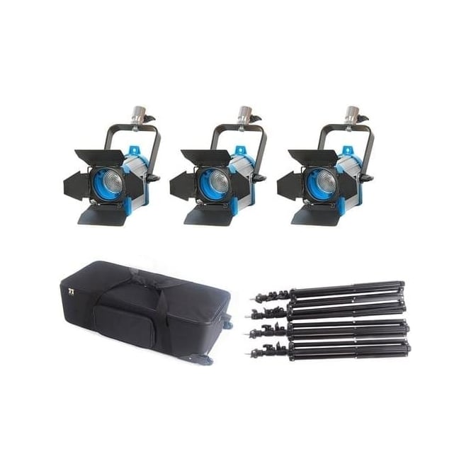 CAME-TV J1300 Fresnel Tungsten Spot Video Studio Film Light - 3- 150W
