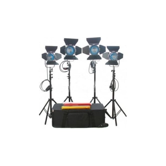 CAME-TV J3361 4pcs Fresnel Tungsten Video Spot Light