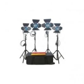 J3361 4pcs Fresnel Tungsten Video Spot Light