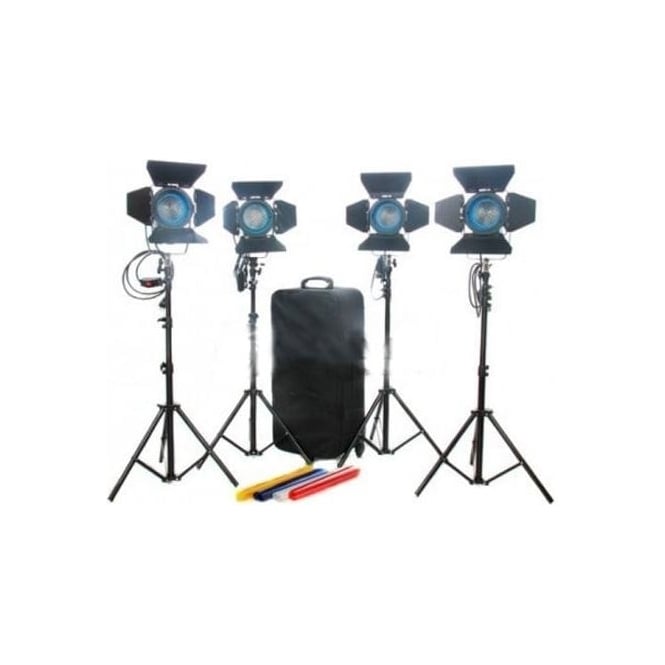CAME-TV J6400 4pcs 650W Fresnel Tungsten Light Video Continuous Lighting