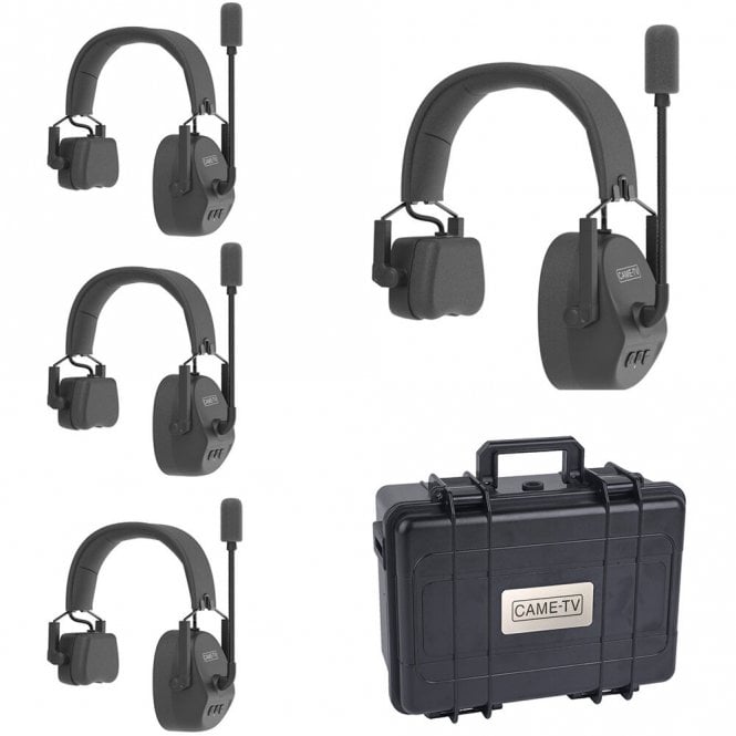 CAME-TV  KUMINIK8-4-EU Duplex Digital Wireless Headset with Hardcase - 4 Pack