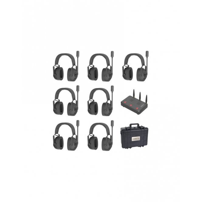 CAME-TV  Kuminik8 digital duplex wireless headphones double earpiece 7pcs