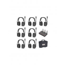 CAME-TV Kuminik8 digital duplex wireless headphones double earpiece 7pcs