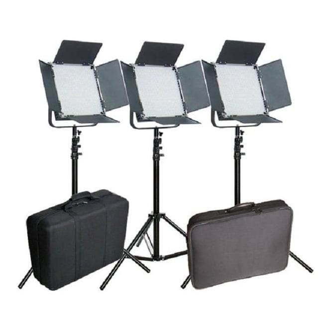 CAME-TV L1024D3KIT High CRI 3 X 1024 +Bag 5600K LED Video Panel Broadcast