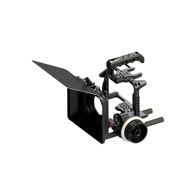 CAME-TV  Panasonic Lumix Rig 15mm Follow Focus Rod System,Matte Box,Carbon Fiber Flag Package