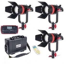 Q-55S-3KIT 3 Pcs Q-55S Boltzen 55w High Output Fresnel Focusable LED Bi-Color Kit