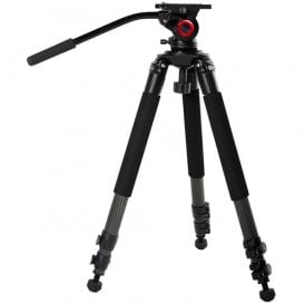 TP701B Carbon Fiber Video Tripod with Fluid Bowl Head