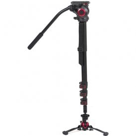 TP705AS Aluminum Monopod with Pivoting and Lockable Foot Stand 705AS