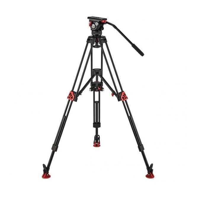 Camgear CMG-EL8-MS-AL-TRISYS Elite 8 Fluid Head Mid Level Spreader Aluminum Tripod System