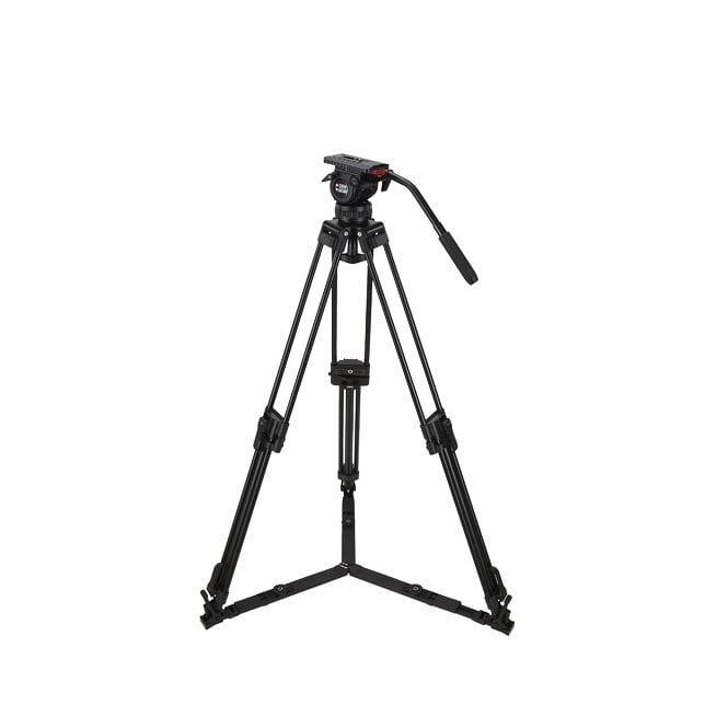 Camgear DV6P Fluid Head, Aluminium Tripod, Ground Spreader, max payload, 10Kg