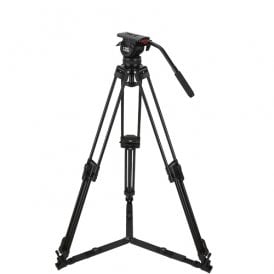DV6P Fluid Head, Aluminium Tripod, Ground Spreader, max payload, 10Kg