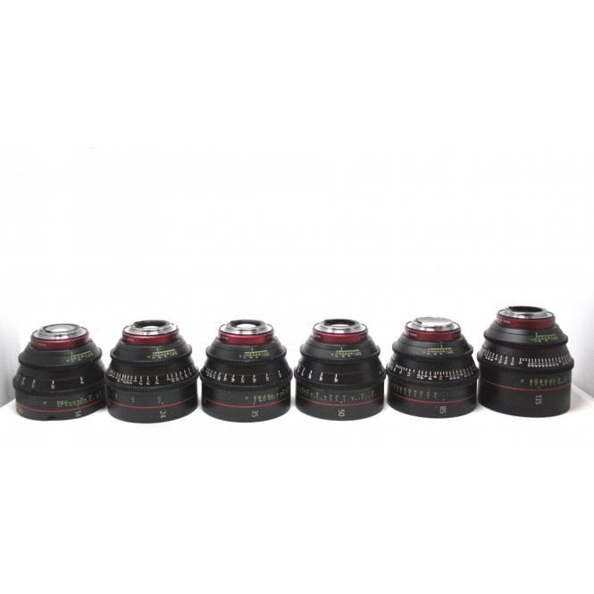 Canon  CN-E - 14mm, 24mm, 35mm, 50mm, 85mm, 135mm with flight case, Used