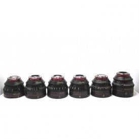 Canon CN-E - 14mm, 24mm, 35mm, 50mm, 85mm, 135mm with flight case, Used