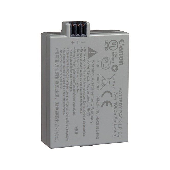 Canon LP-E5 Rechargeable Lithium-Ion Battery Pack (7.4V, 1080mAh)