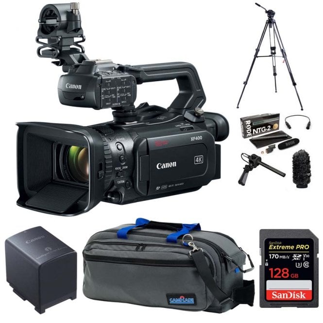 Canon XF400 4K Camcorder package e