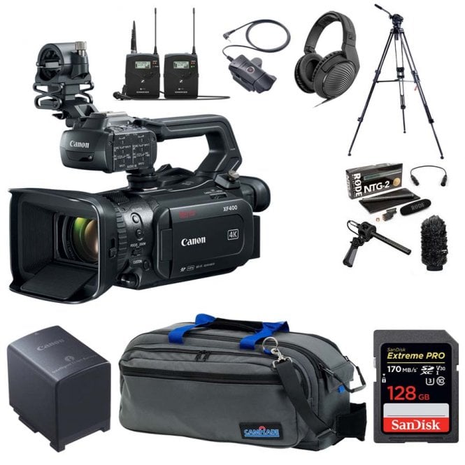 Canon XF400 4K Camcorder package g